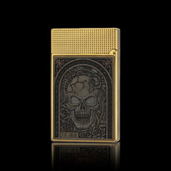 JT Dunant Limited Edition Skull Floral Relief Lighter#204