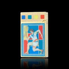 JT Dunant Double Flames Ligne 2 Casablanca Mosaic Lighter #201