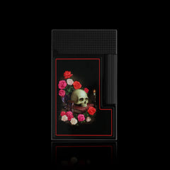 JT Dunant Memento Mori Black Skull Lighter #169