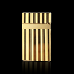 JT Dunant Vertical Stripe Engraved Gas Lighter#002