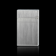 JT Dunant Feuerzeug Dual Flame Classic Brushed Metal#305