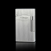 JT Dunant Feuerzeug Dual Flame Classic Brushed Metal#305