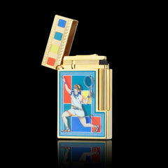 JT Dunant Double Flames Ligne 2 Casablanca Mosaic Lighter #201