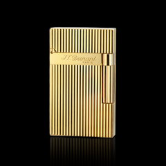 JT Dunant Vertical Stripe Engraved Gas Lighter#002