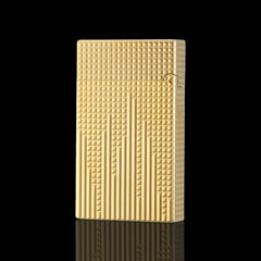JT Dunant Clous de Paris Hobnail Vertical Stripe Soft Flame Lighter #003