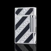 JT Dunant Diagonal Stripe Engraved Soft Flame Lighter #064