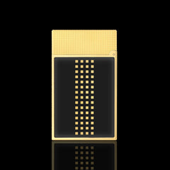 JT Dunant BHK 15th Anniversary Black and Gold Lacquer Dual Flame Lighter #212