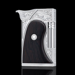 JT Dunant Wild West Western Engraved Dual Soft Flame Lighter #257