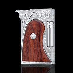 JT Dunant Wild West Western Engraved Dual Soft Flame Lighter #257