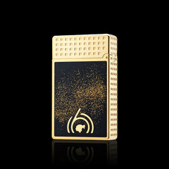 JT Dunant Black Gold Geometric Jet Flame Lighter #655