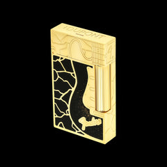 JT Dunant Fender Black Lacquer Double Flame Lighter#526