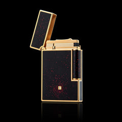 JT Dunant Gold Dust Black Lacquer Lighter #227