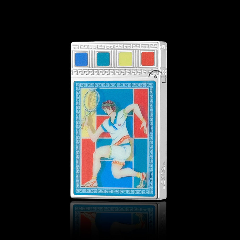 JT Dunant Double Flames Ligne 2 Casablanca Mosaic Lighter #201