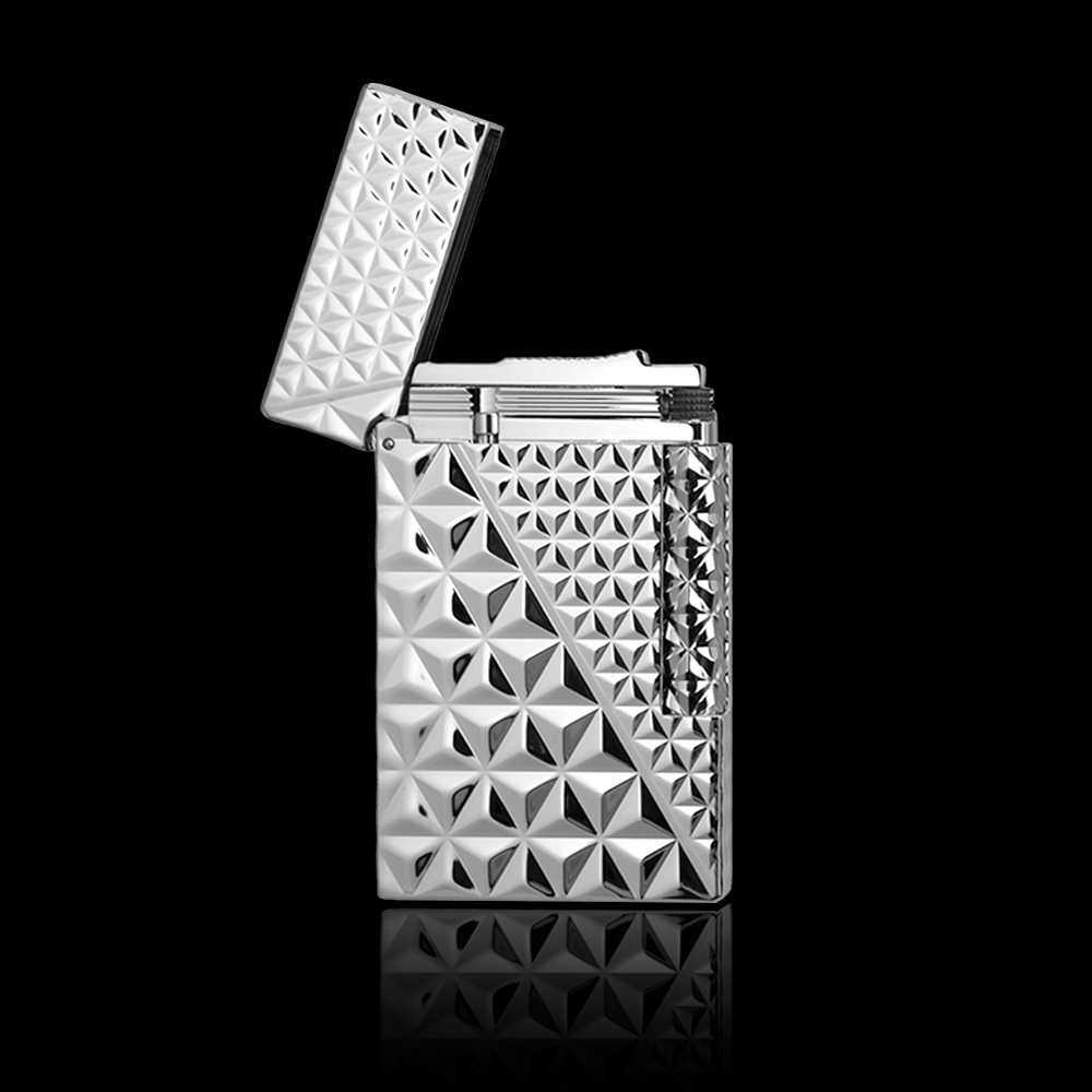 JT Dunant Triangle Engraved Gas Lighter#059