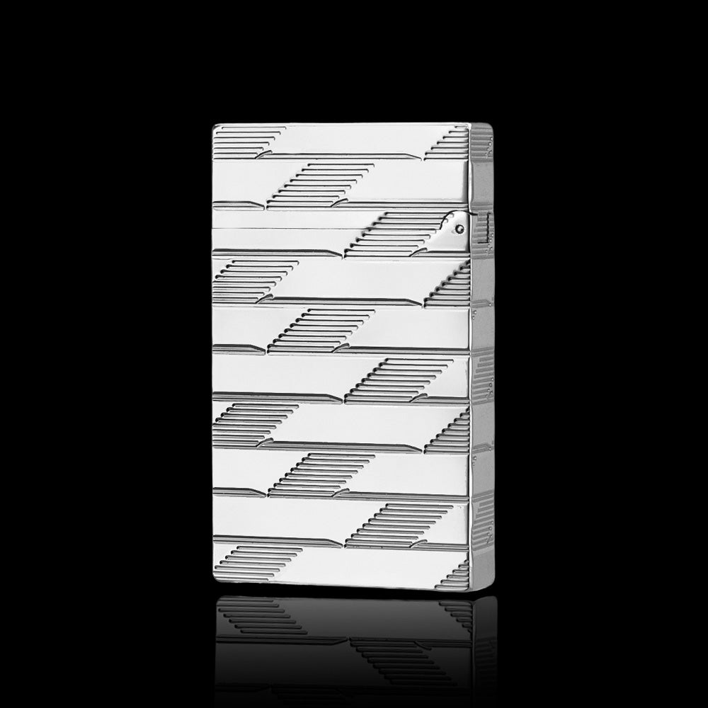 JT Dunant Ligne 2 Monogram Guilloche Black Gold Lighter #202