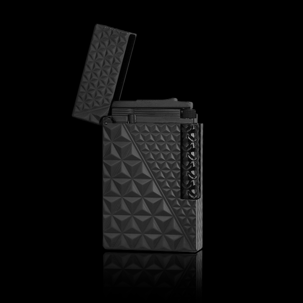 JT Dunant Triangle Engraved Gas Lighter#059