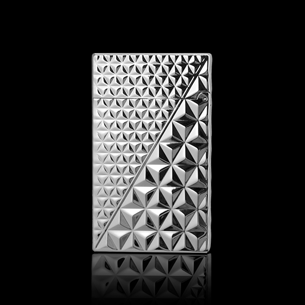 JT Dunant Triangle Engraved Gas Lighter#059