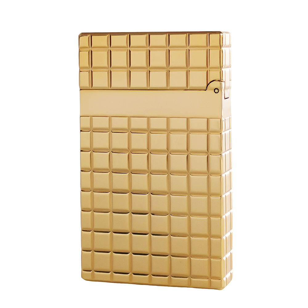 JT Dunant Lighter Chocolate Lattice Engrave Gas Flame#015