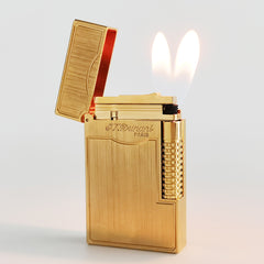 JT Dunant lighter Dual Flame Classic Brushed Metal#305