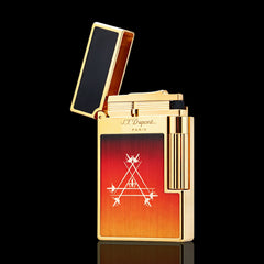 JT Dunant MTC Red Gradient Sun & Moon Soft Flame Lighter #173