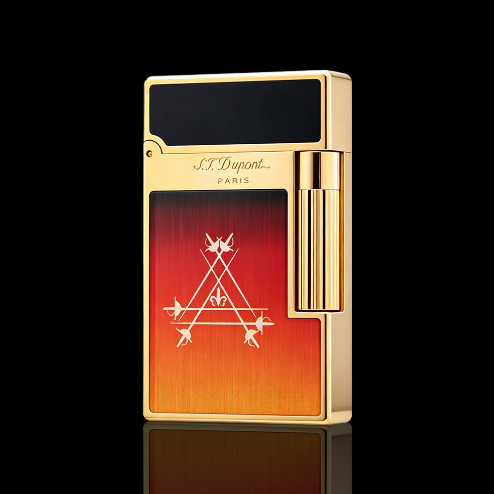 JT Dunant MTC Red Gradient Sun & Moon Soft Flame Lighter #173
