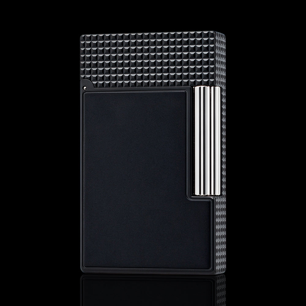 JT Dunant Matte Black Dual Soft Flame Lighter #258