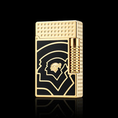 JT Dunant Black Gold Geometric Jet Flame Lighter #655